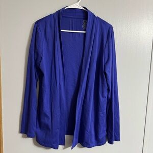L.L. Bean Royal Blue Cotton Supima Cardigan Size Medium